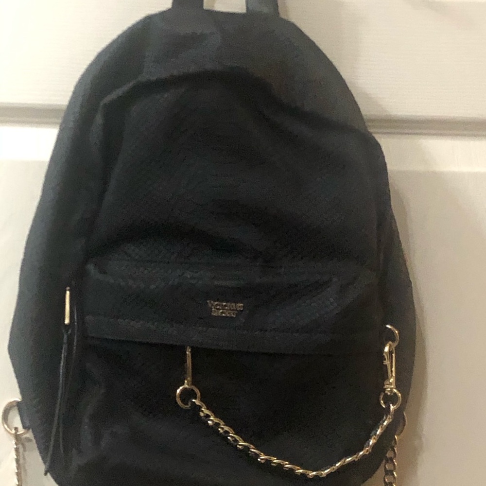 Black Victoria Secret book bag purse